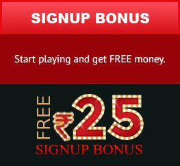 Welcome Bonus Rs. 25