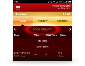 rummy pool games