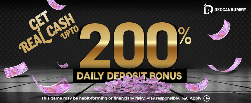 Deposit & earn upto 200% bonus everyday
