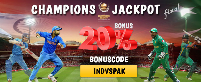 Champions Trophy 2017 20% Bonus